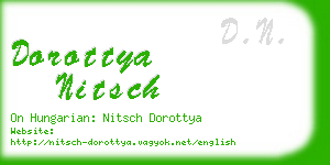 dorottya nitsch business card